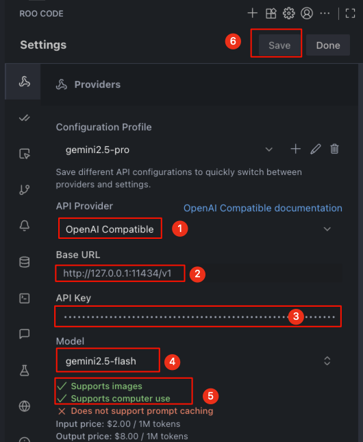 Configure Roo Code Model