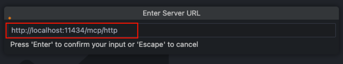 Enter MCP address