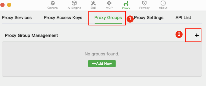 Proxy Group Management