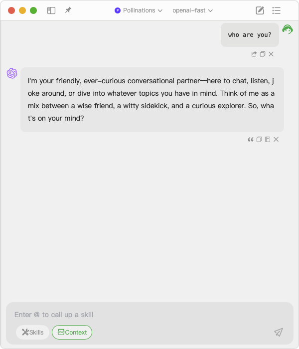 Quick Start Chat
