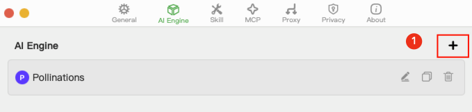 Add Model Button