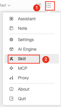 Skills Button