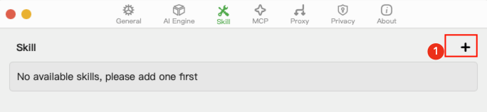Add Skill Button